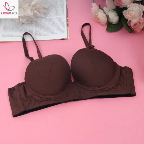 Dark Marron Cotton Foam Wire Bra