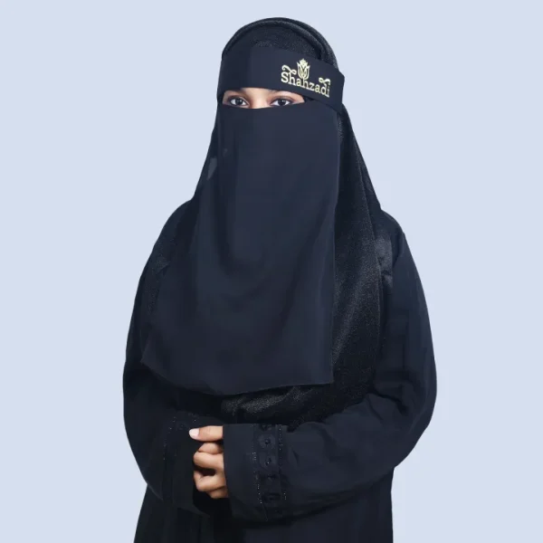 Stylish Embroidered Single Layer Shahazadi Niqab