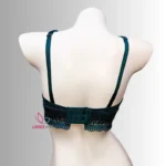 Violet Green Color Lace Wireless Bra