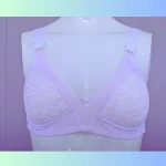 Premium Quality White Color Lace Cotton Foam Wireless Bra
