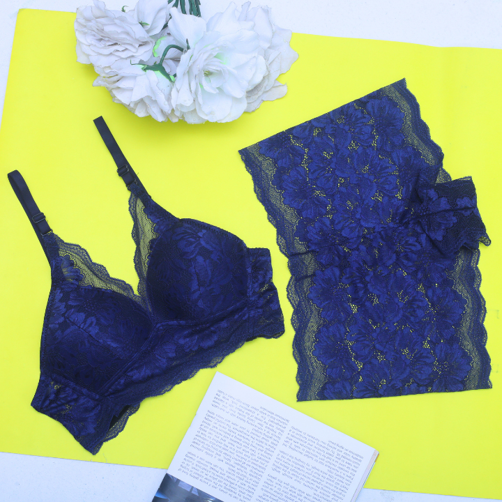 Blu Color Bra Panty Set