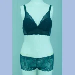 Green Color Bra Panty Set