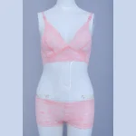 Pink Color Bra Panty Set