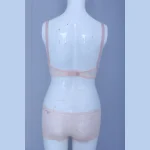 Peach Pink Color Bra Panty Set