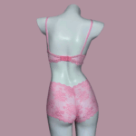 Pink Color Bra Panty Set