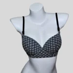 Black Multi Print Wire Bra
