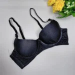 Multi Color Black-White Bol Print Wire Bra