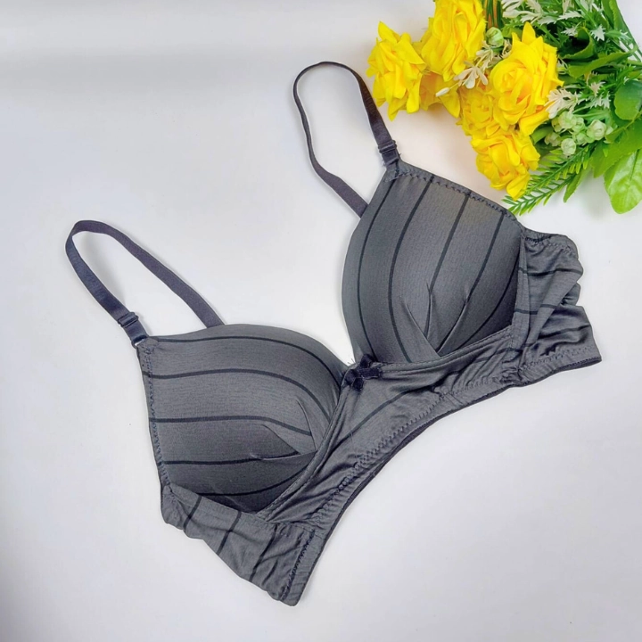 Print Multi Color Ash Black Step Wireless Bra