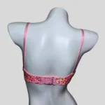 Print Multi Color Pink Boll Wire Bra