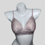 Print Multi Color Skin Flower Wireless Bra