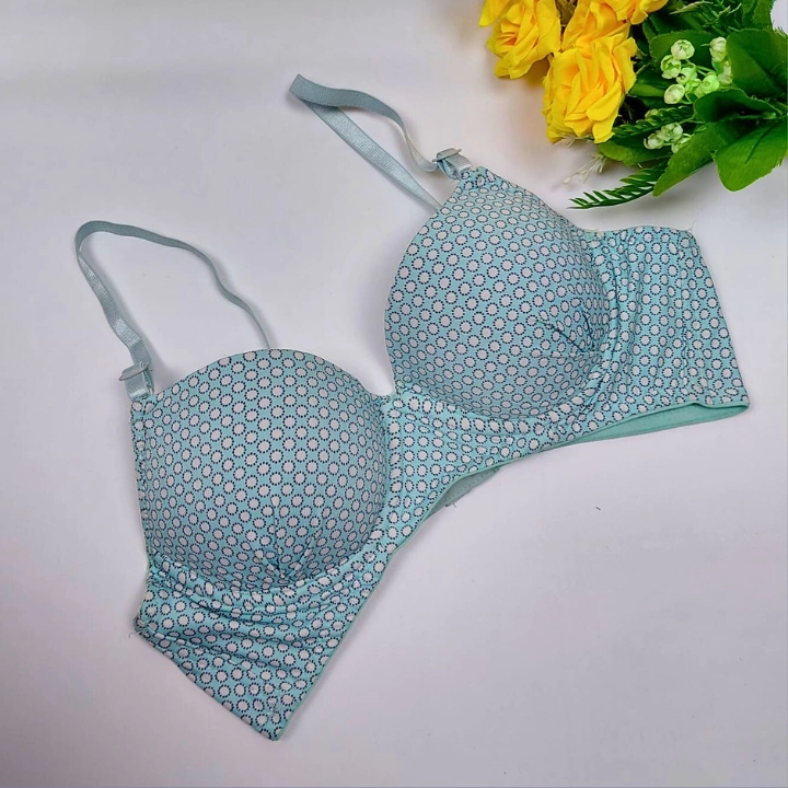 Print Multi Color Sky Wire Bra