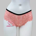 Stylish Light Pink Color Net Panty