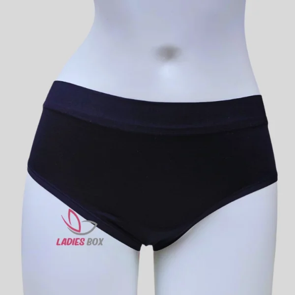 Midnight Plain Black Color Soft cotton Panty