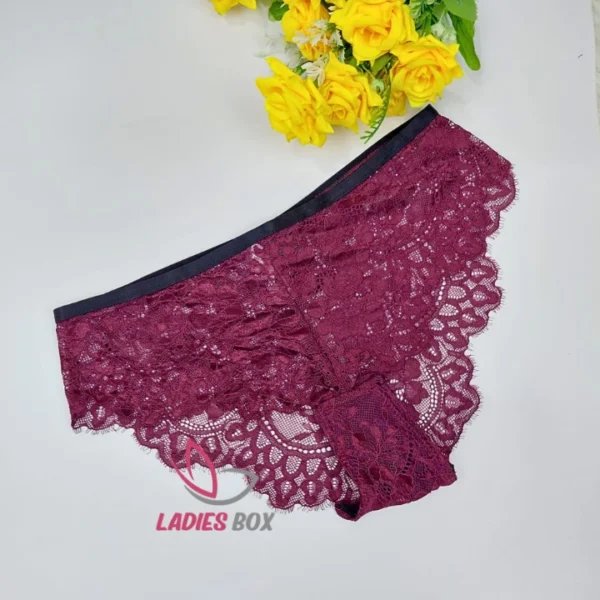 Stylish Marron Color Net Panty