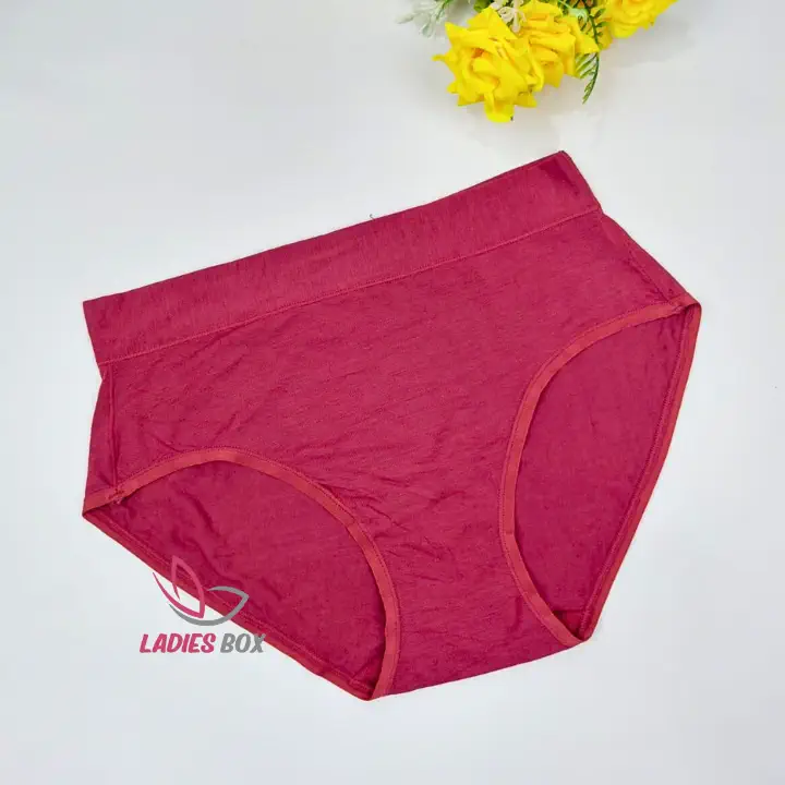 4 Midnight Plain Marron Color Soft cotton Panty