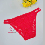 Lace Briefs Red Color Net panty