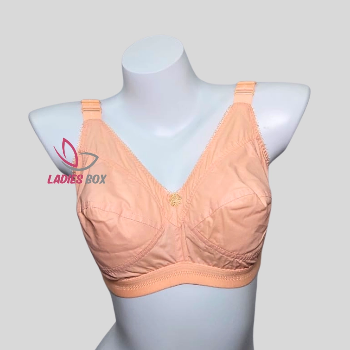 1 Guddi Bangi / Melon Color Cotton Bra (Indian)
