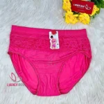 China Cloth Deep Pink Color Net Panty
