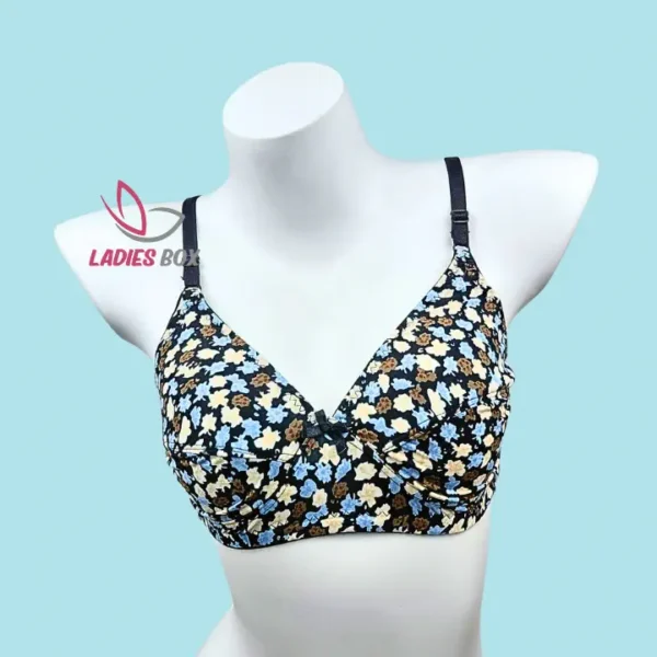 Multi Zebra Print Color Cotton Bra