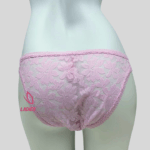 Lace Briefs Light Pink Color Net panty