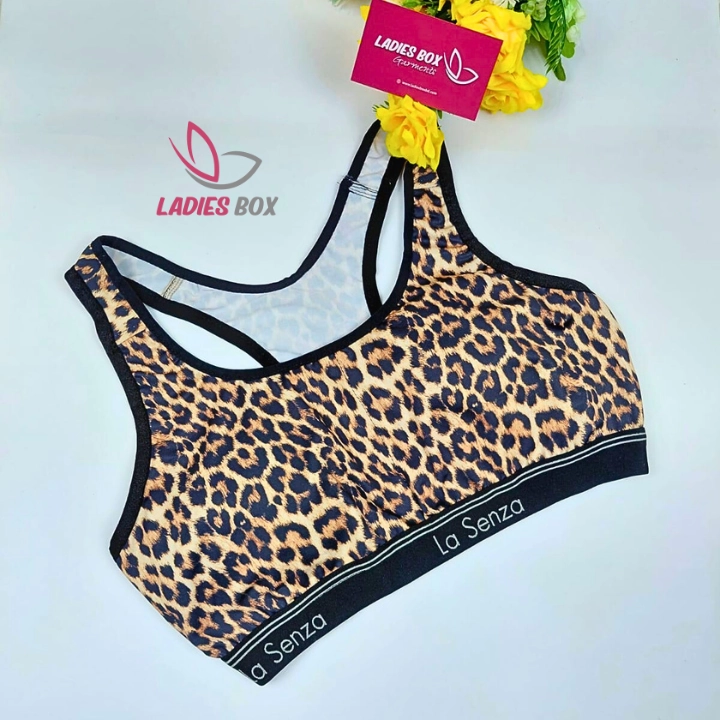 Sports Multi Tiger Print Color Bra