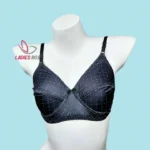Multi Print Black Color Cotton Bra