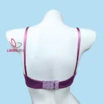 Elegant Purple Color Step Cotton Foam Wireless Bra