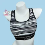 Sports Print Multi White&Black Color Step Bra