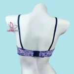 Multi Print Blue & Pink Color Cotton Bra