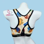 Sports Print Multi Skin Color Step Bra