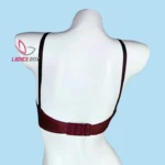 Elegant Coffee Color Step Cotton Foam Wireless Bra