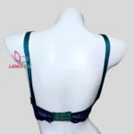 Dark Teal Color Cotton Lace Foam Wireless Bra
