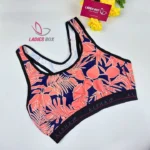 Sports Print Multi Pink Color Bra