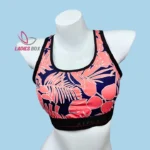 Sports Print Multi Pink Color Bra