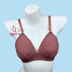 Elegant Biscuit Color Step Cotton Foam Wireless Bra