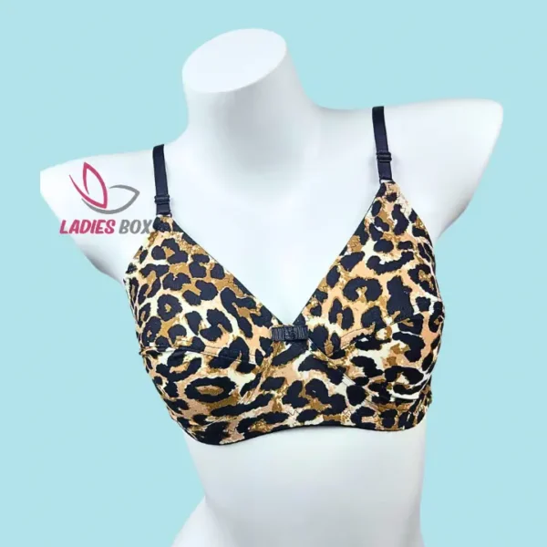 Multi Tiger Print Color Cotton Bra