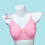 Multi Print Pink Color Cotton Bra
