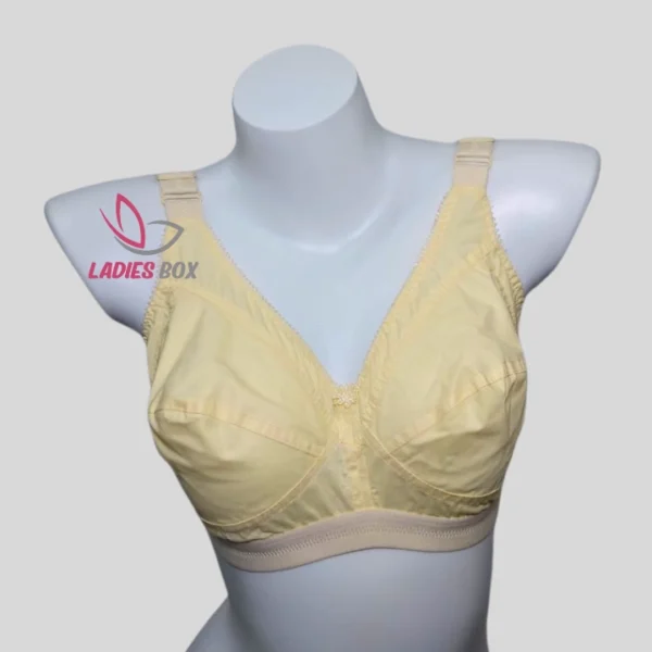Guddi Cream Color Cotton Bra (Indian)