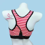 Sports Print Multi Red&White Color Step Bra