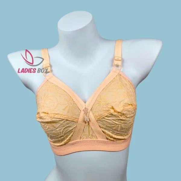 Like-me Confidence Bangi / Melon Color Cotton Bra (Indian)
