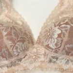 Cotton Lace Foam Wireless Bra Off-white