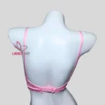 Cotton Lace Foam Wireless Bra Pink