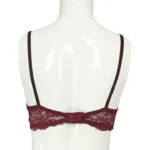 Cotton Lace Foam Wire Bra Coffee