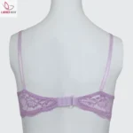 Cotton Lace Foam Wire Bra Lavender
