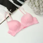 Cotton Foam Wireless Bra Pink