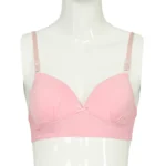 Cotton Foam Wireless Bra Pink