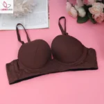 Cotton Foam Wire Bra Dark Maroon