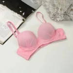 Cotton Foam Wire Bra Pink