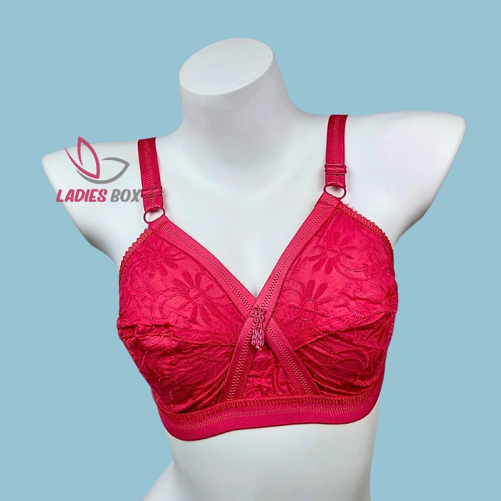 100005-5-1 Like-me Confidence Cotton Bra Red