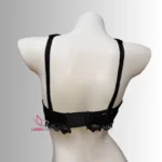 Lace Wireless Bra Black